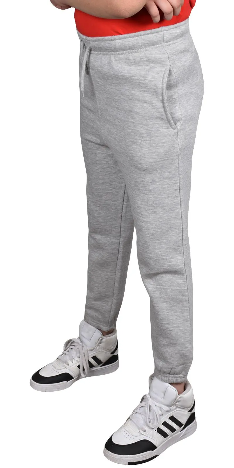 2 Pack Kids Plain Jogging Bottoms