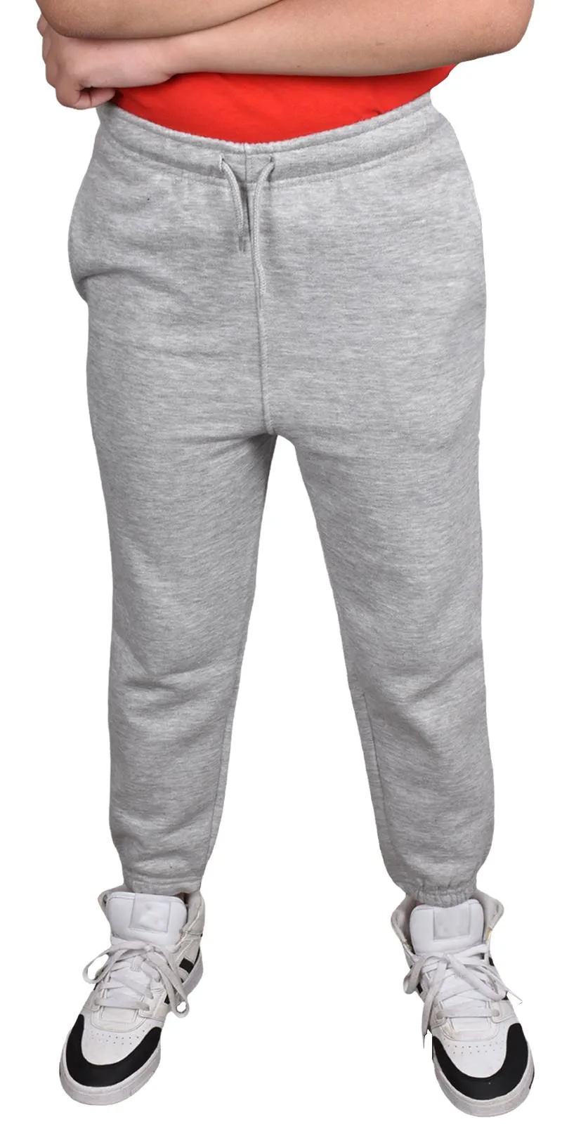 2 Pack Kids Plain Jogging Bottoms