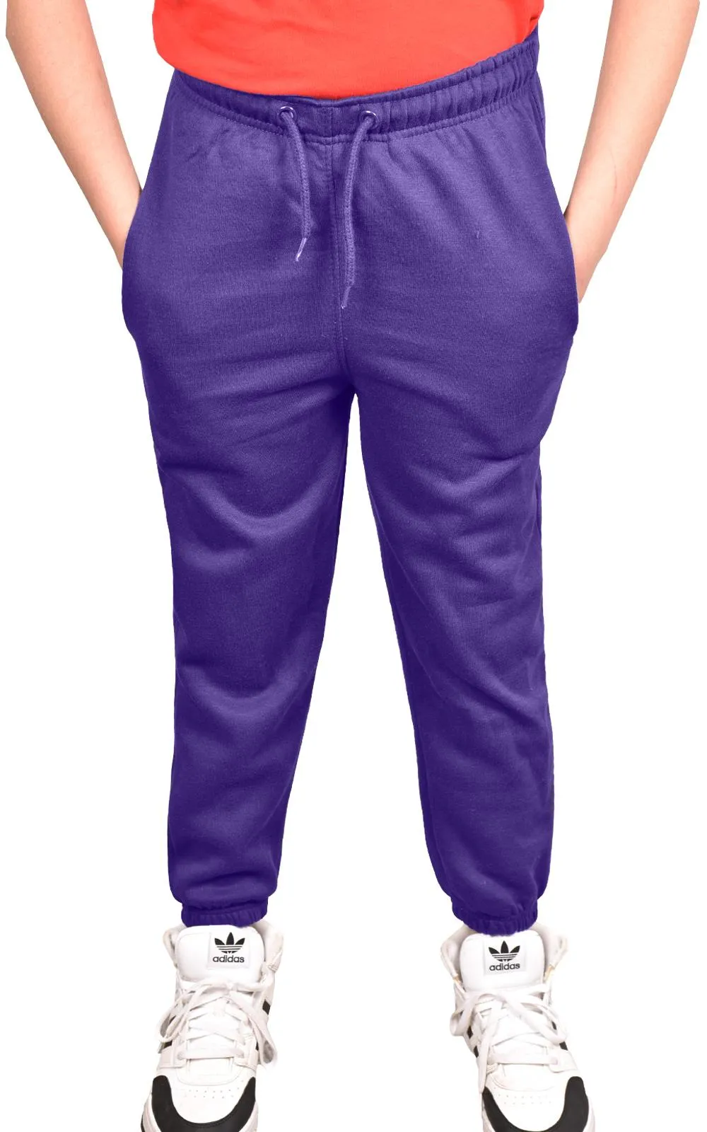 2 Pack Kids Plain Jogging Bottoms