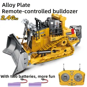 9Channel Remote Control Bulldozer Durable RC Construction Truck for Kids