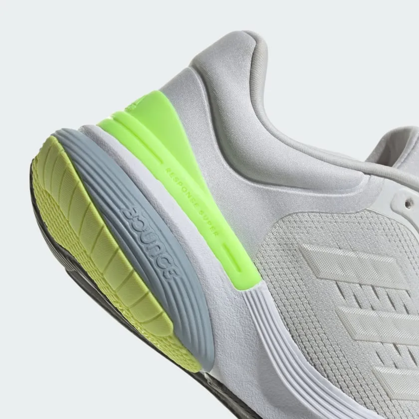 ADIDAS WOMEN'S RESPONSE WHITE/GREEN RUNNING SHOES