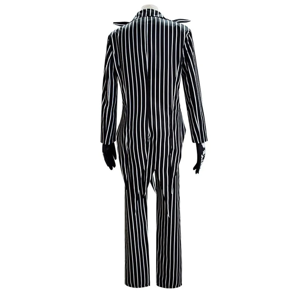 Adult kids Jack Skellington Sally Suit Costume The Nightmare Before Christmas for women men Boy Girl full Set