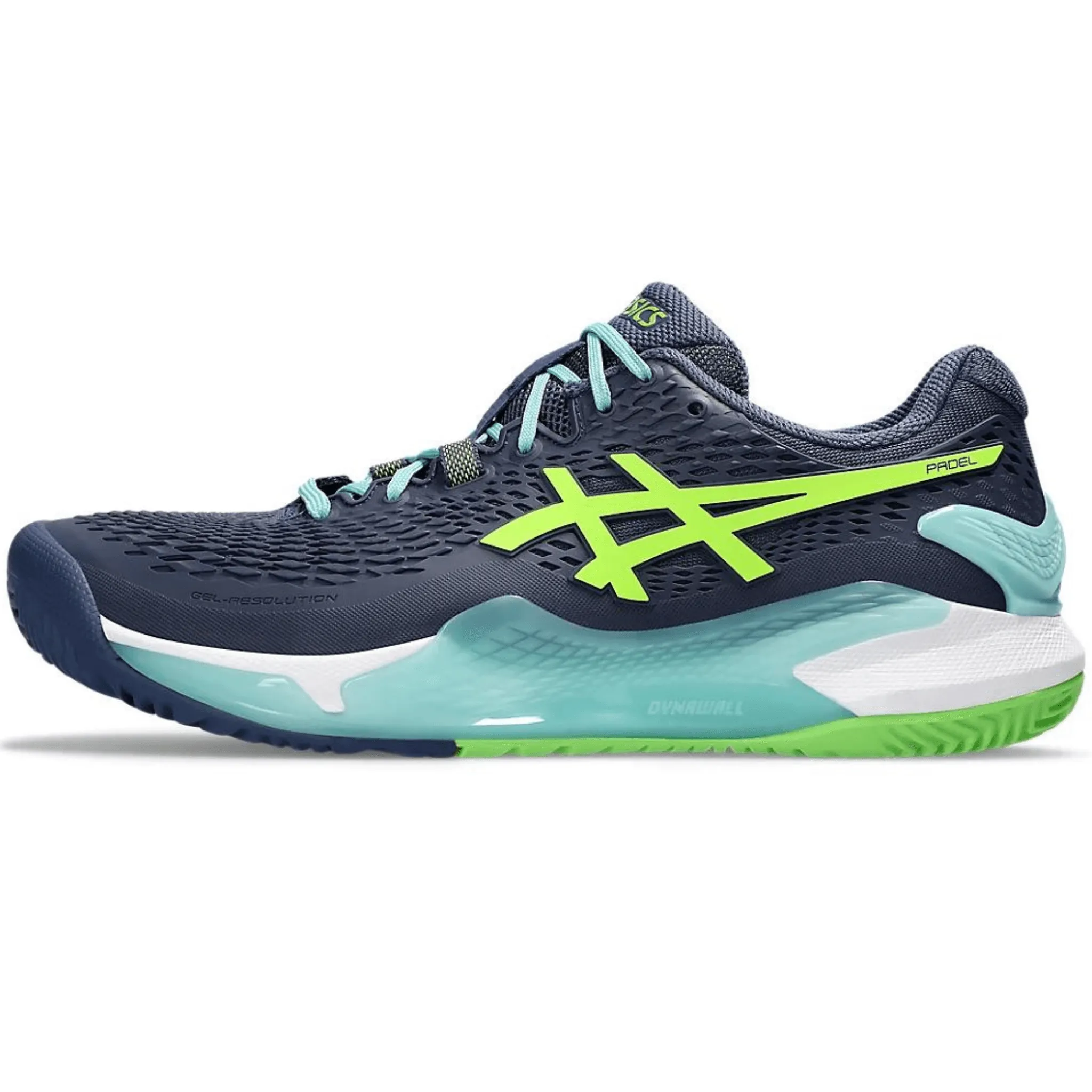 ASICS Men's GEL-RESOLUTION 9 PADEL Thunder Blue & Electric Lime