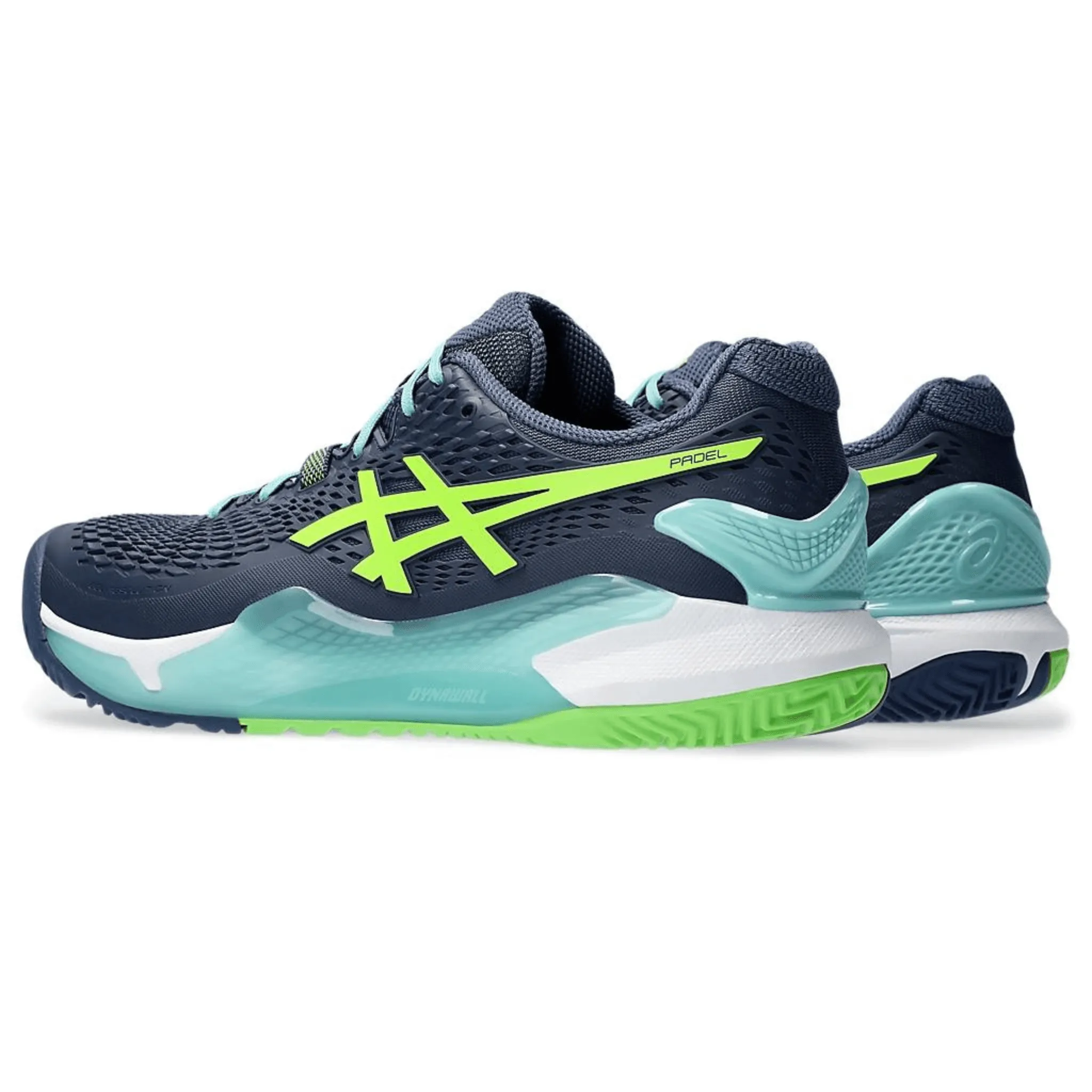 ASICS Men's GEL-RESOLUTION 9 PADEL Thunder Blue & Electric Lime