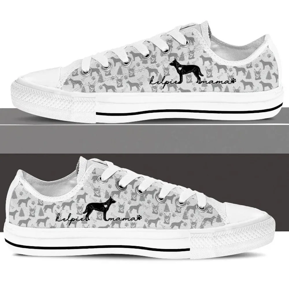 Australian Kelpie Low Top Shoes, Dog Printed Shoes, Canvas Shoes For Men, Women