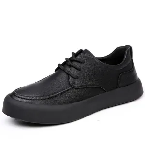 Breathable All-match Work Shoes Men's Leather Soft Bottom Casual Shoes