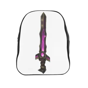 Brown and Purple Sword School Backpack