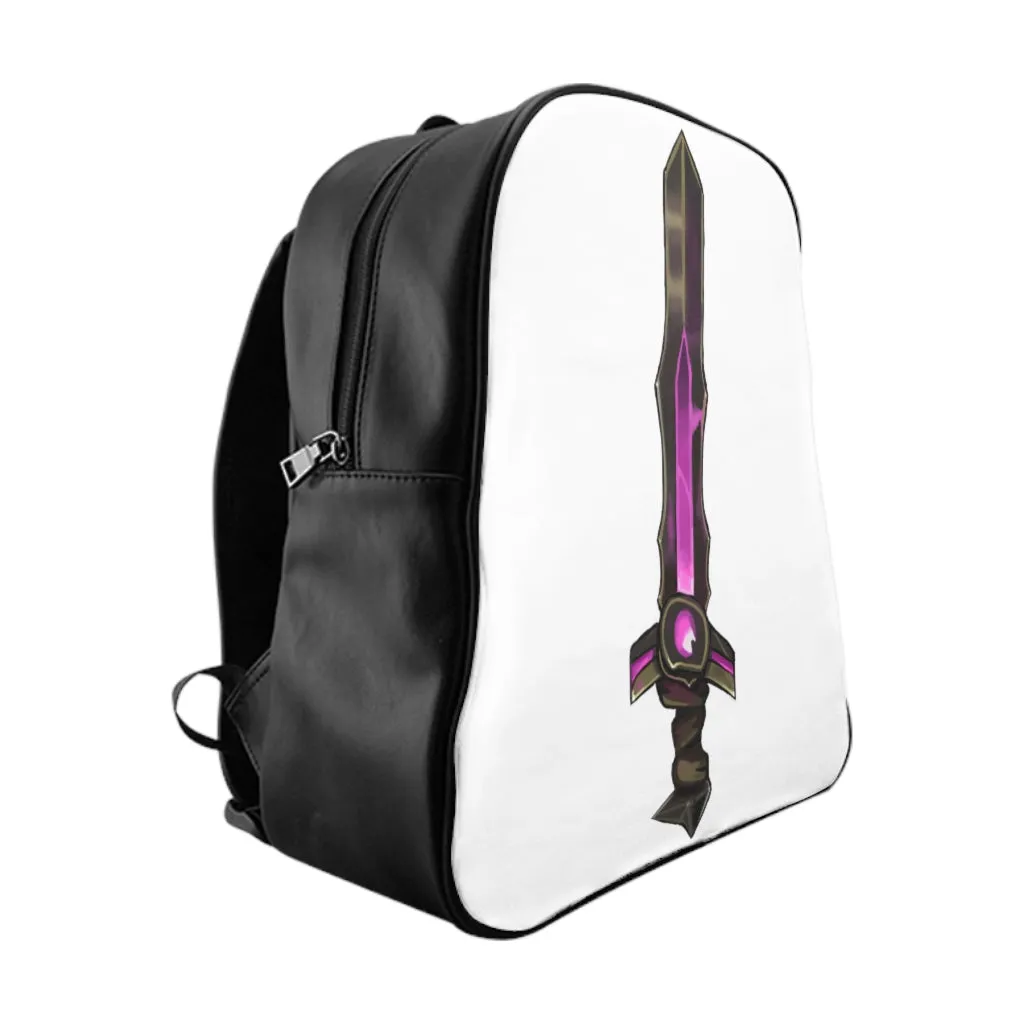 Brown and Purple Sword School Backpack