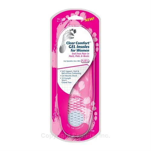 Clear Comfort Gel Insoles For Women