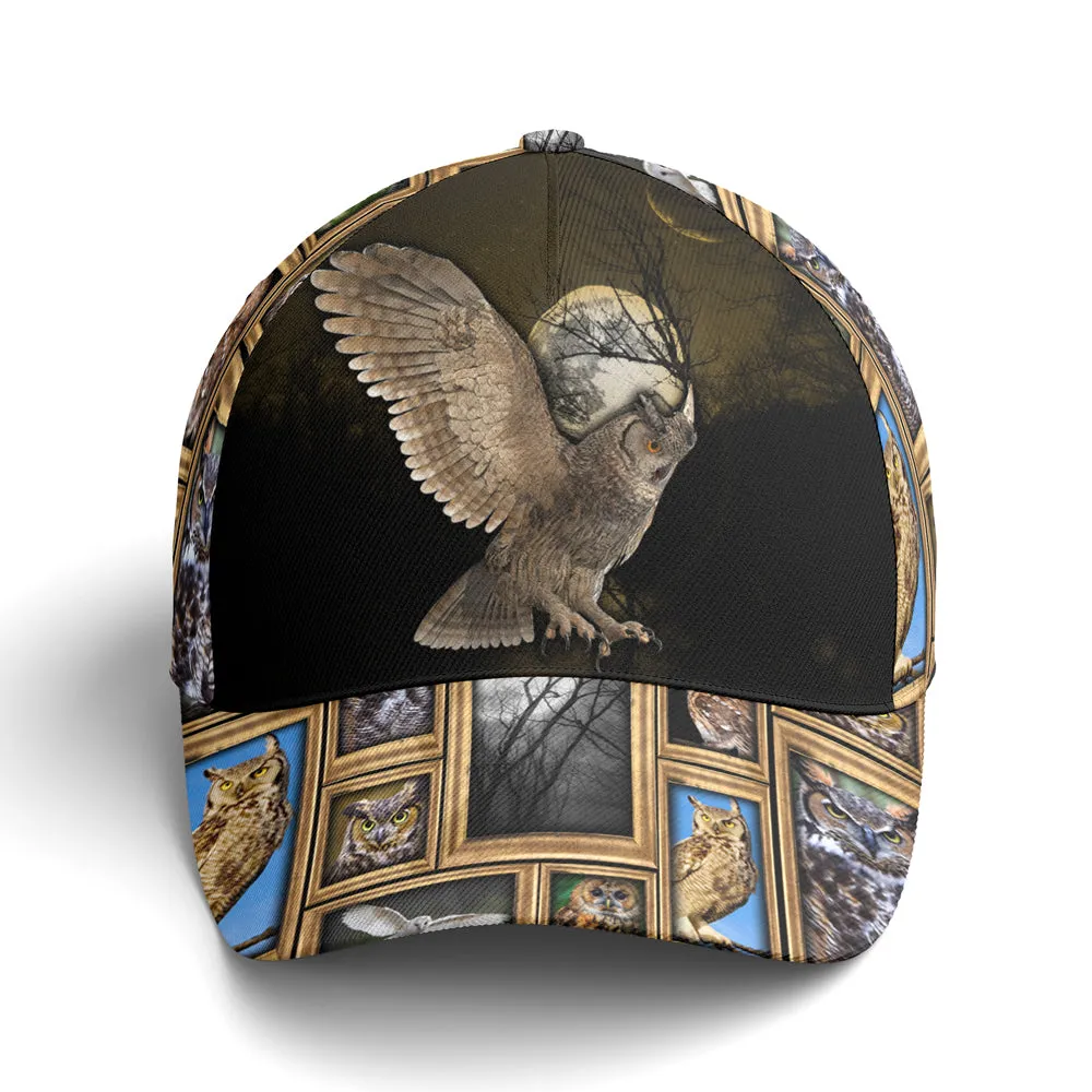 Cute Owl 3D Style Printed Baseball Cap Coolspod