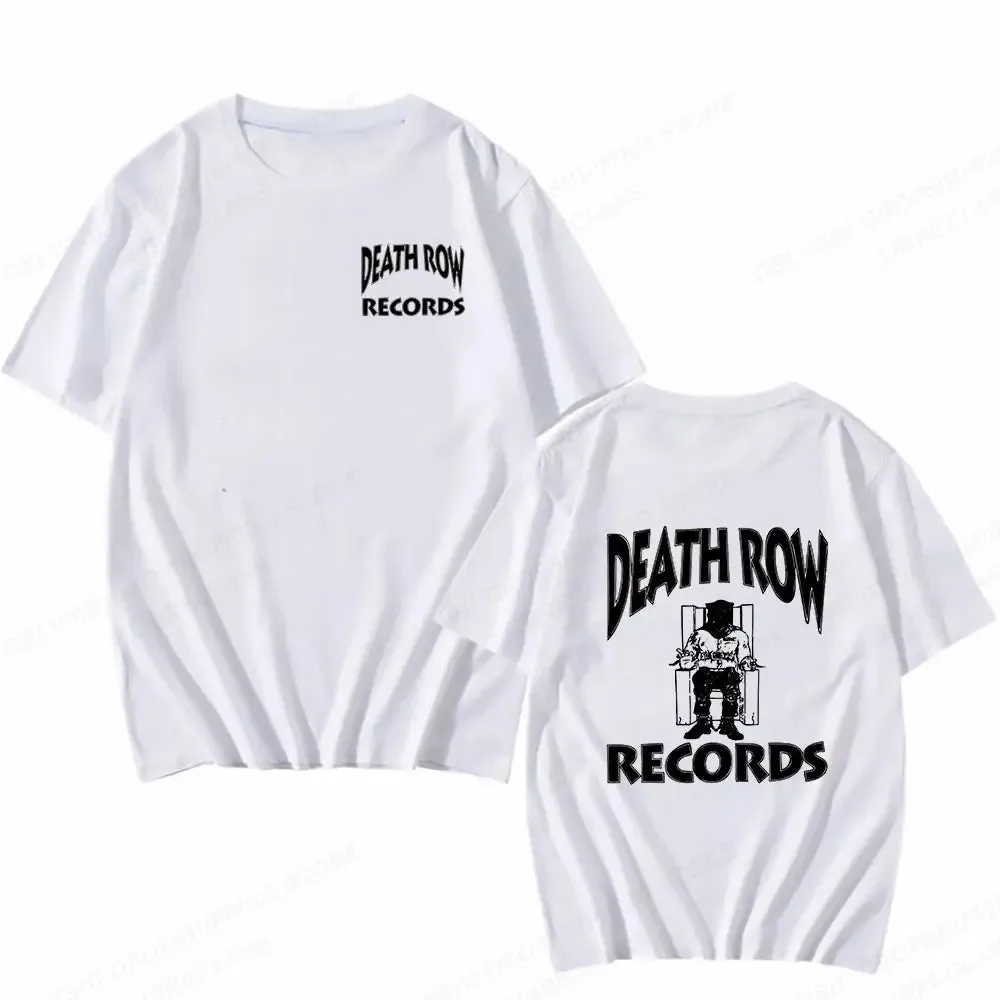 Death Row Records T Shirt Men Fashion T-Shirts Cotton Tshirt Kids Hip Hop Tops Tees Women Tshirt Summer Camisetas Boy Tees 2023