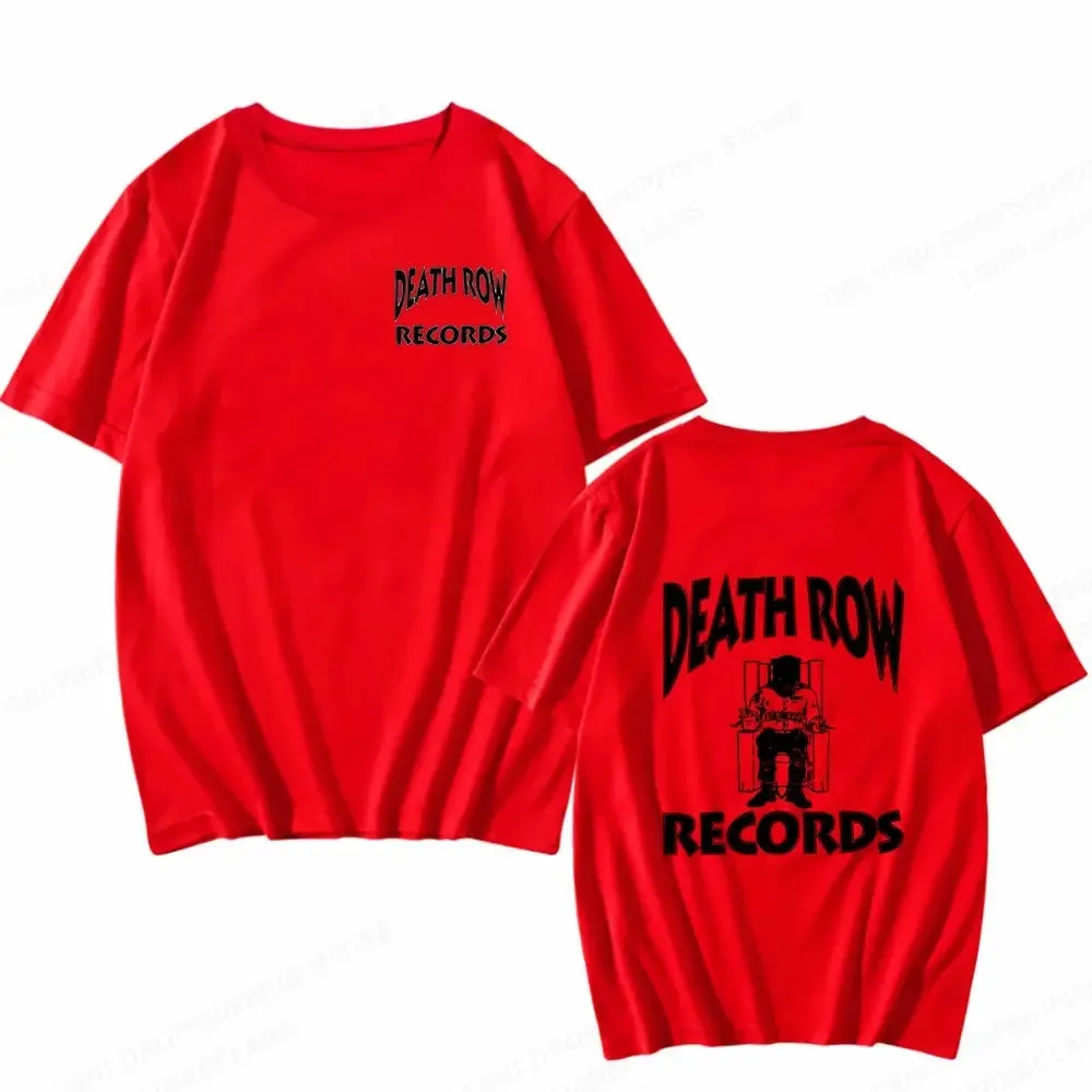 Death Row Records T Shirt Men Fashion T-Shirts Cotton Tshirt Kids Hip Hop Tops Tees Women Tshirt Summer Camisetas Boy Tees 2023