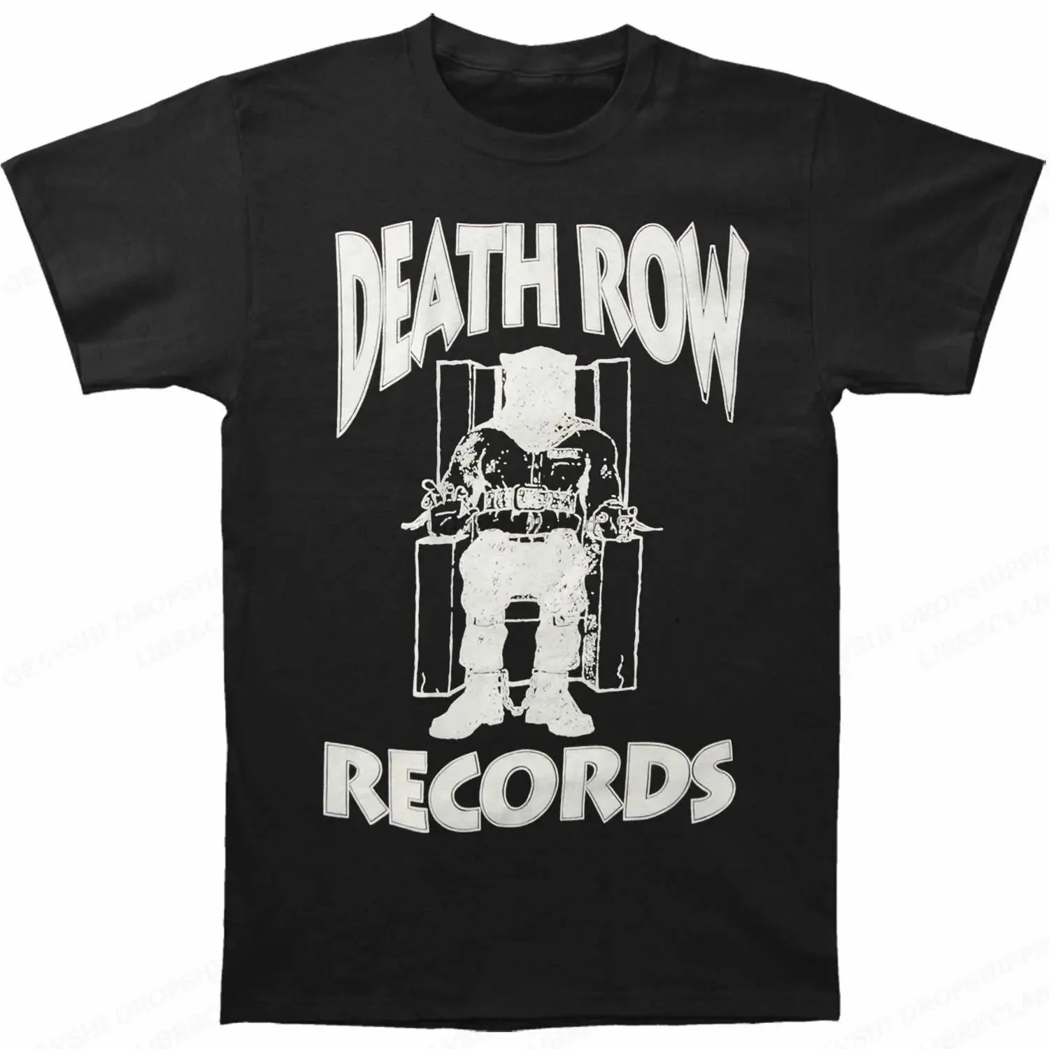 Death Row Records T Shirt Men Fashion T-Shirts Cotton Tshirt Kids Hip Hop Tops Tees Women Tshirt Summer Camisetas Boy Tees 2023