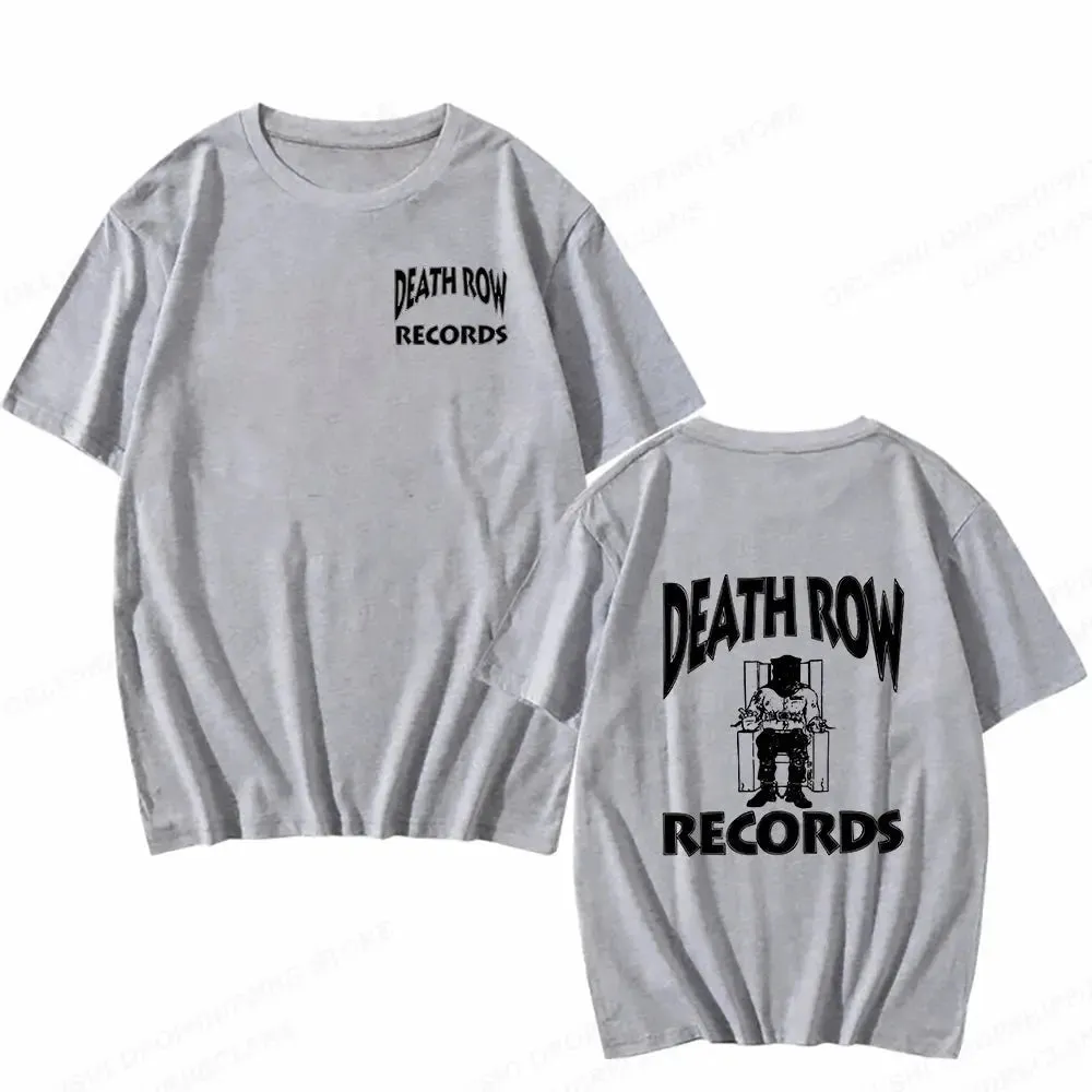 Death Row Records T Shirt Men Fashion T-Shirts Cotton Tshirt Kids Hip Hop Tops Tees Women Tshirt Summer Camisetas Boy Tees 2023