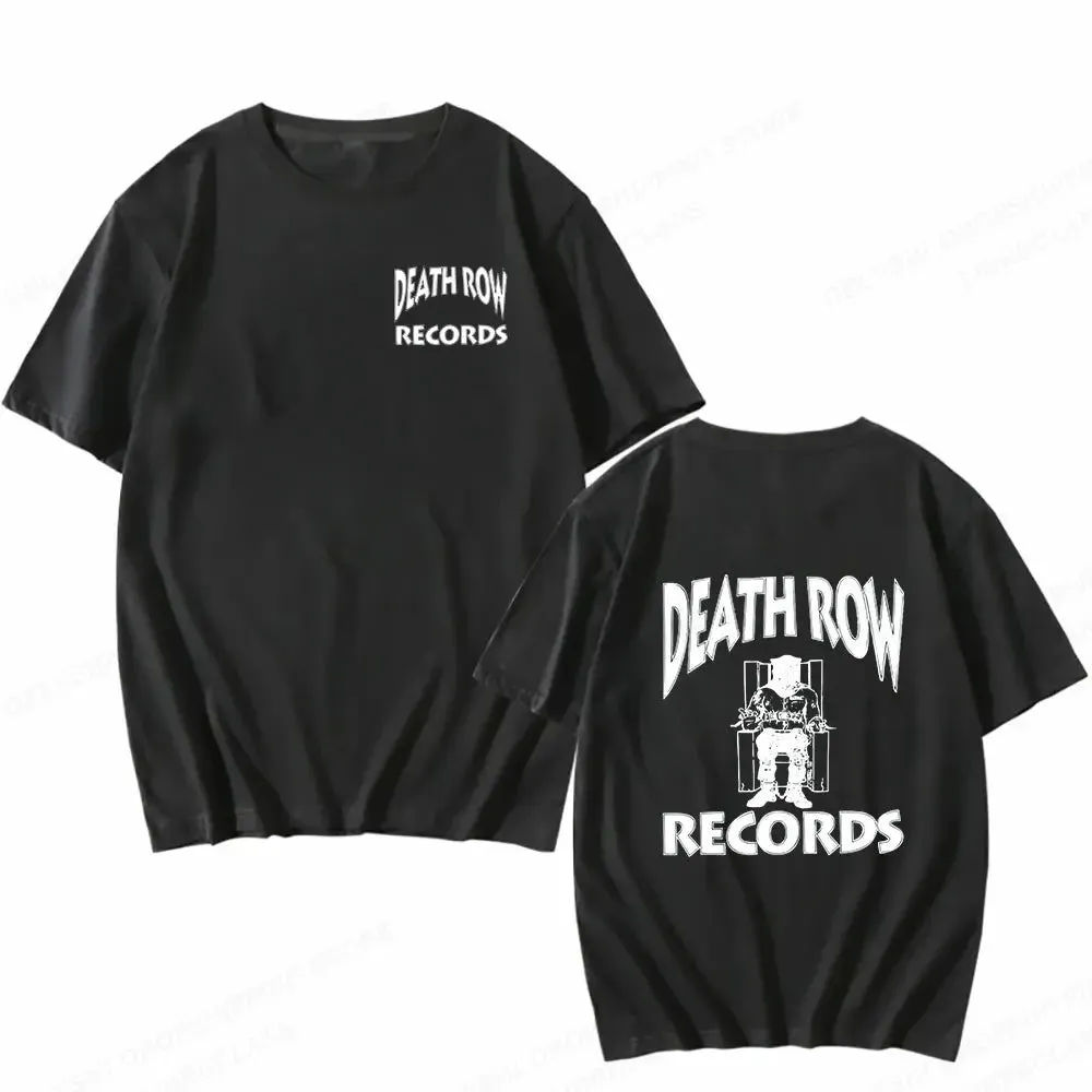 Death Row Records T Shirt Men Fashion T-Shirts Cotton Tshirt Kids Hip Hop Tops Tees Women Tshirt Summer Camisetas Boy Tees 2023