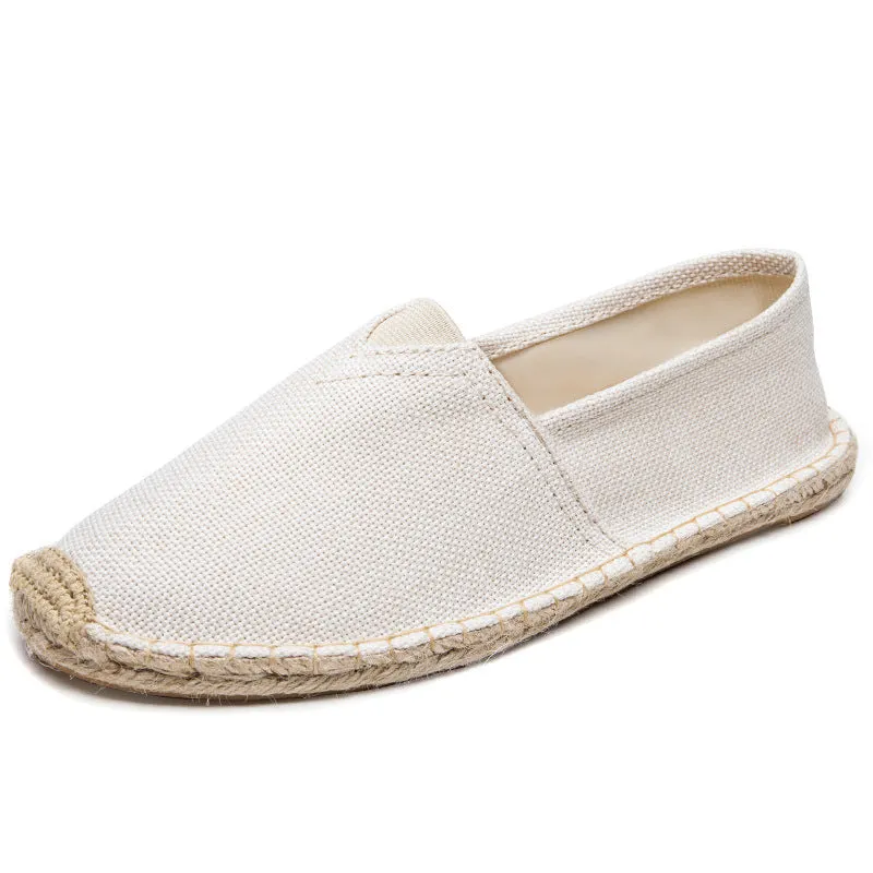 Fisherman Shoes With Hemp Rope Woven With Straw