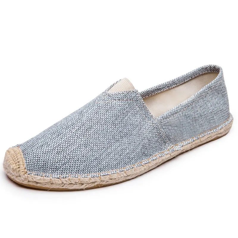 Fisherman Shoes With Hemp Rope Woven With Straw