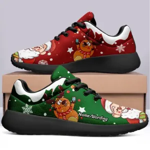 Gift ideas for clients, gifts for clients Personalized Christmas Shoes, Custom X-Max Shoes, Santa Shoes, Gift for Holidays,NL-23090562