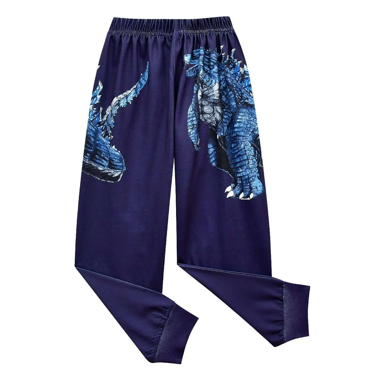 Godzilla Vs Kong Printed Two-piece Boy Long-sleeved Trousers Pajamas