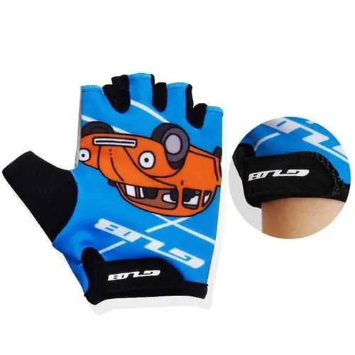 GUB S022 Children Cycling Half Finger Gloves Lycra Anti-Slip Gloves for Banlance and Pedal Bike Bicycle Boys Girls