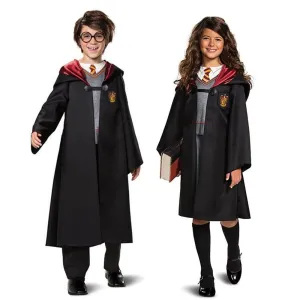 Harry Potter Hermione Granger Costume Halloween Cosplay Magic Robe Hooded Cloak For Kids