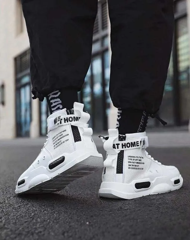 High-top Sneakers Men's Cotton Shoes