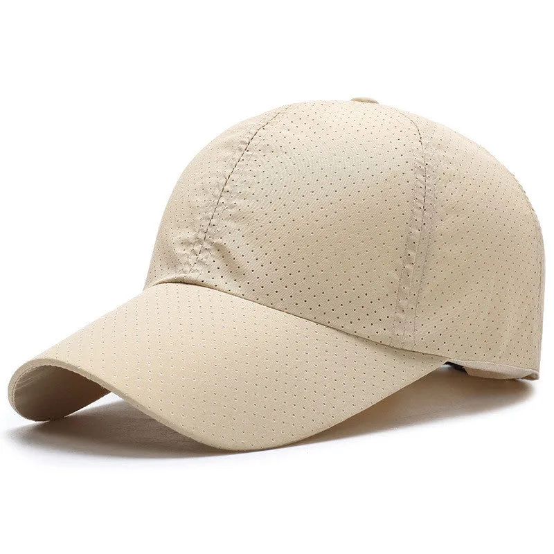 Hollow Out Dot Textile Baseball Cap