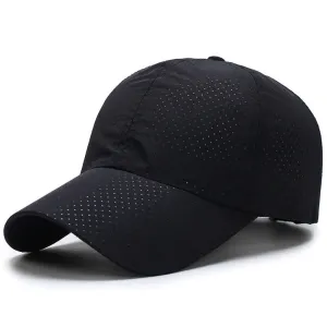 Hollow Out Dot Textile Baseball Cap