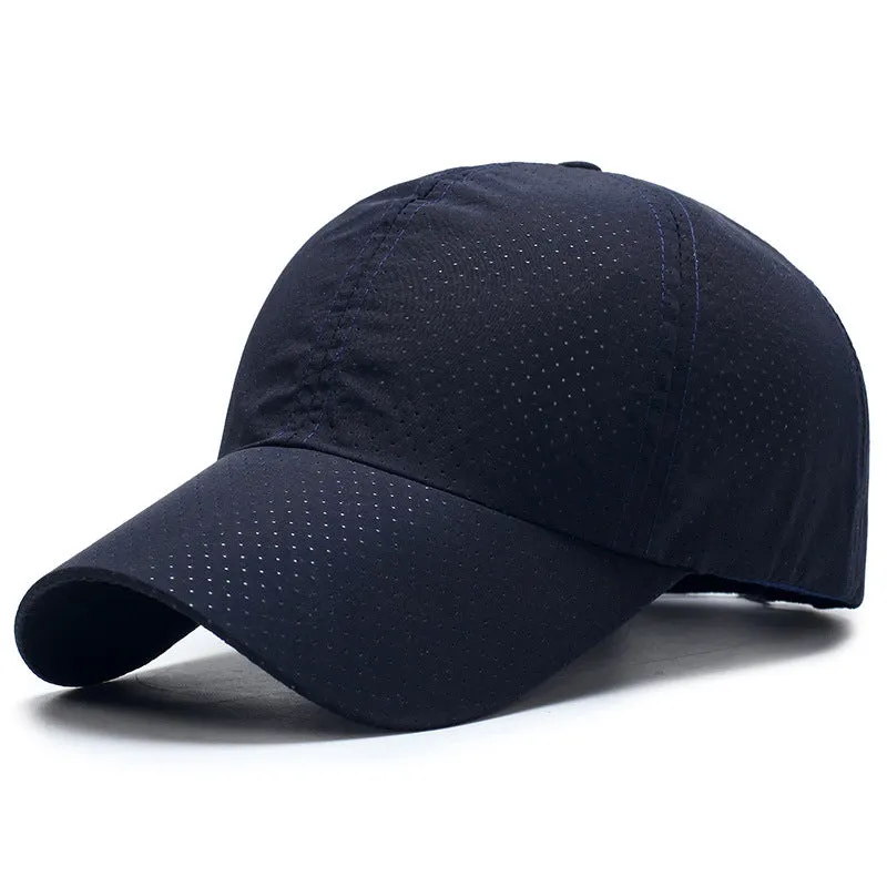 Hollow Out Dot Textile Baseball Cap