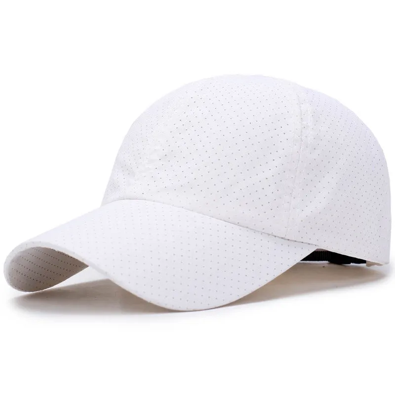 Hollow Out Dot Textile Baseball Cap