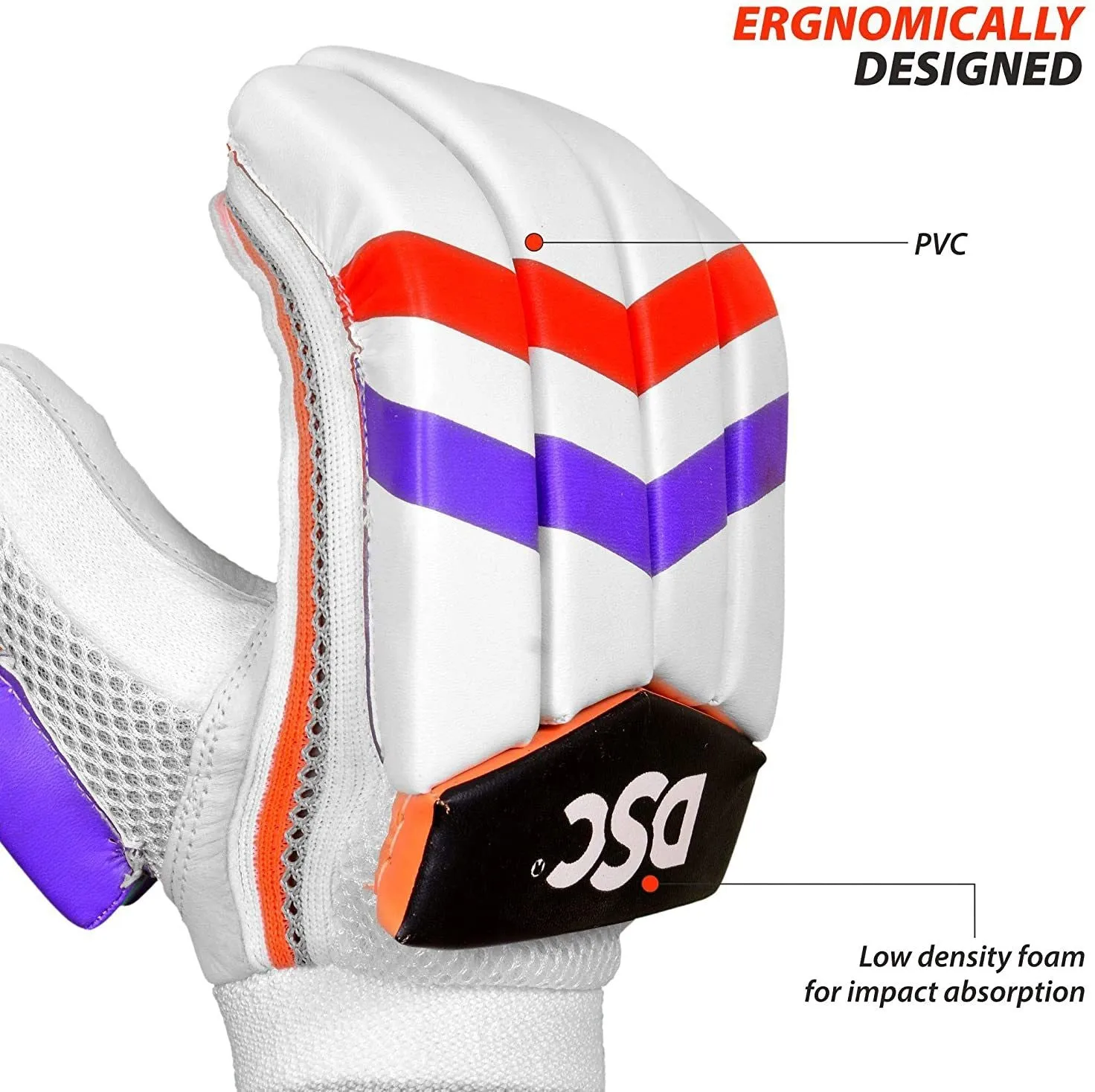 Intense Attitude Leather Cricket Batting Gloves