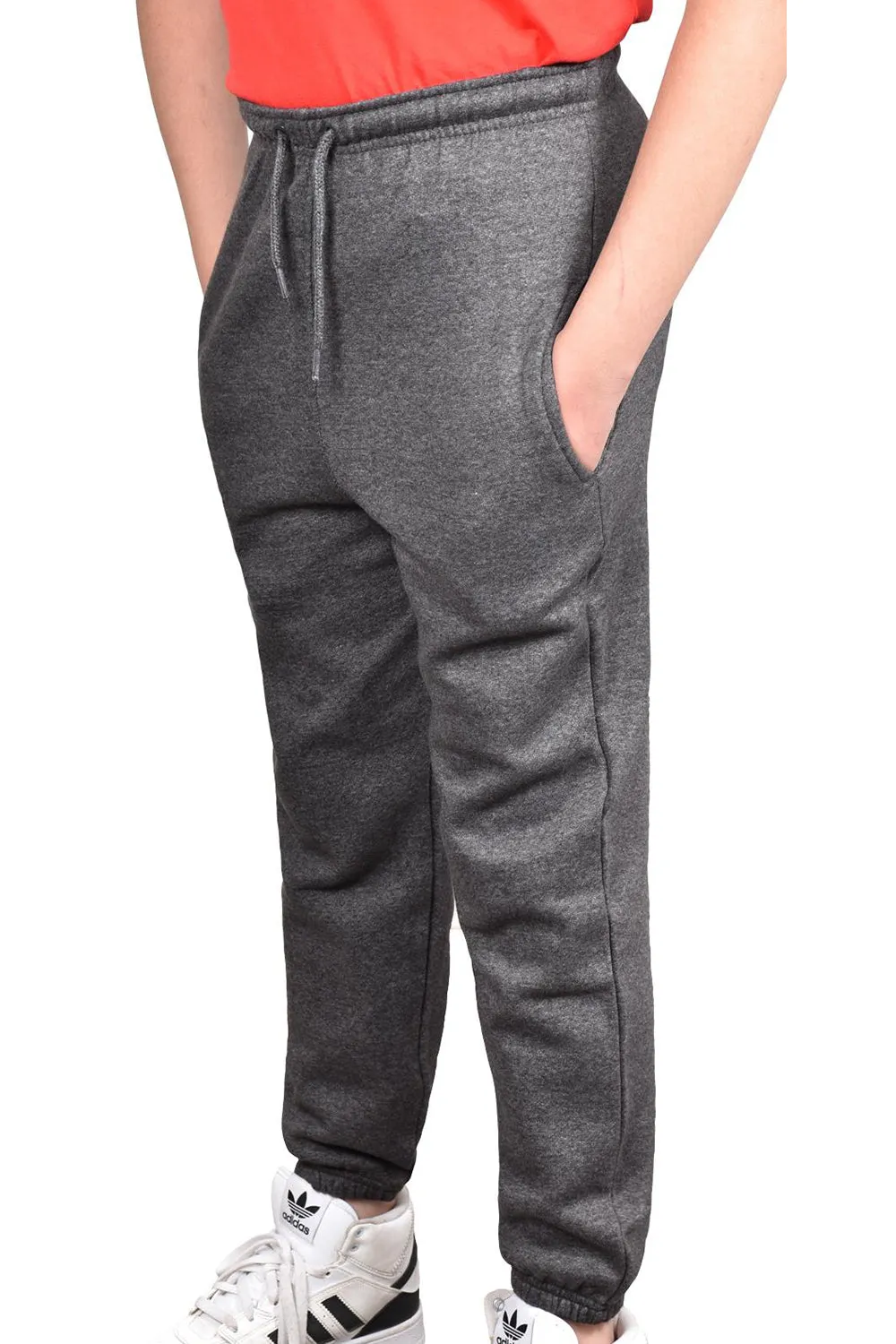 Kids Breathable Fleece Jogging Bottoms