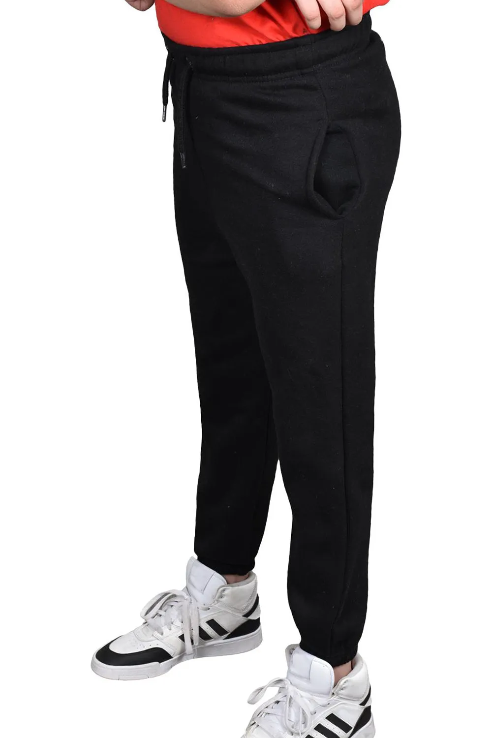 Kids Breathable Fleece Jogging Bottoms