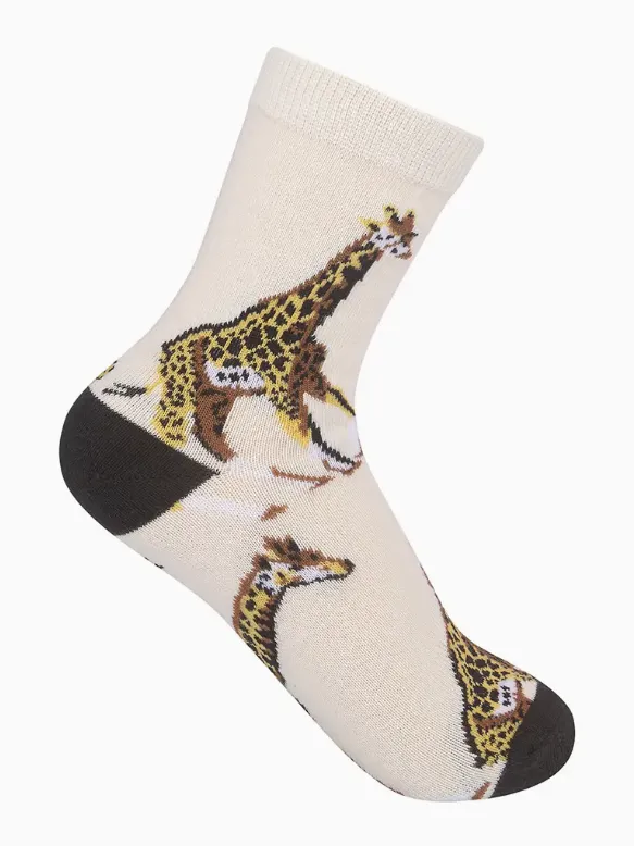 Kids Giraffe Crew Sock