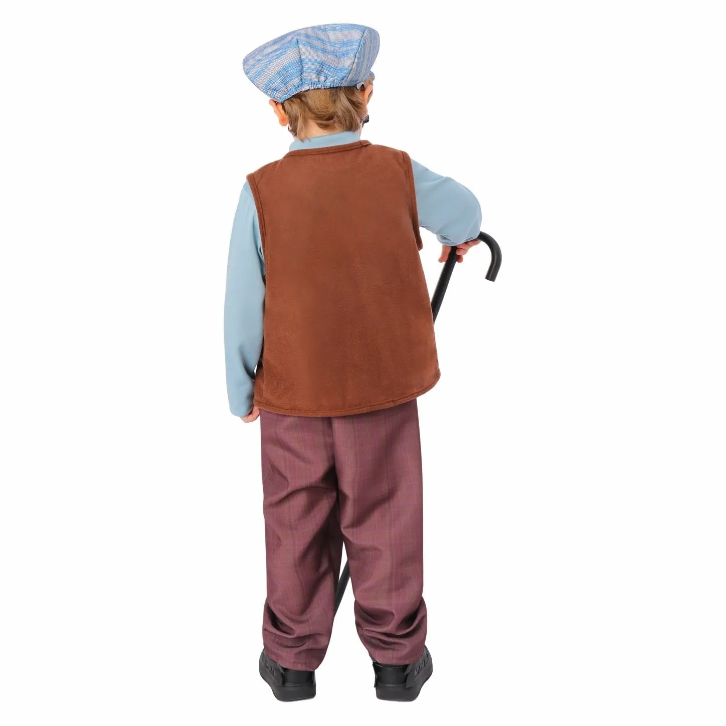 Kids Grandpa Old Man Christmas Costume Festive Role Play Outfit for School Performances