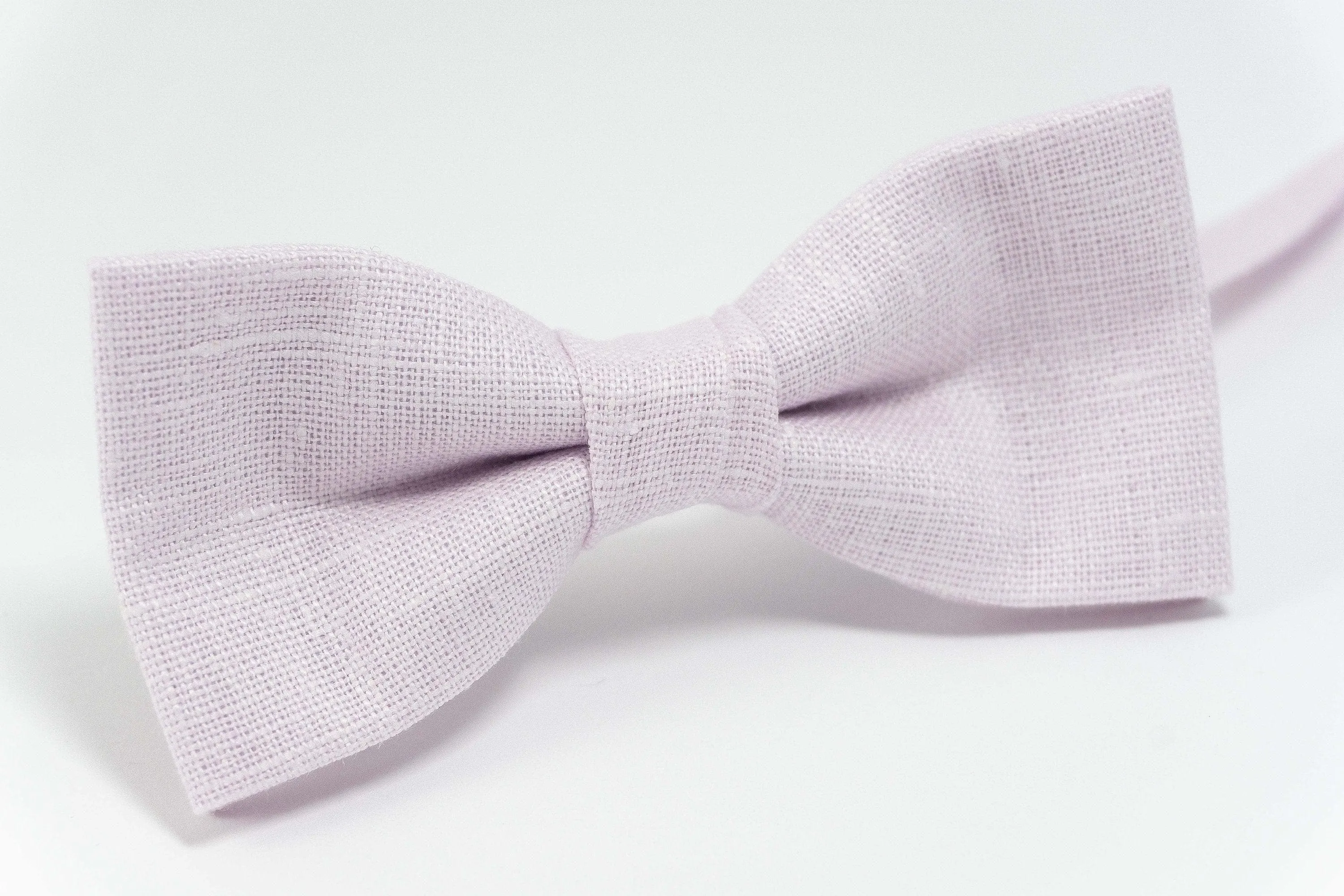 KIDS Light Pink Bow Tie Bow & Childrens Linen Bow Ties for Child Pink Bowties for Son Wedding bow tie