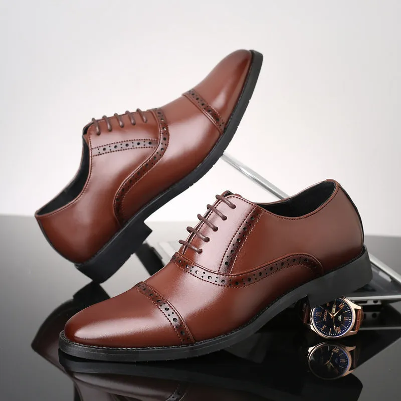 Korean Style British Casual Business Leather Shoes Men