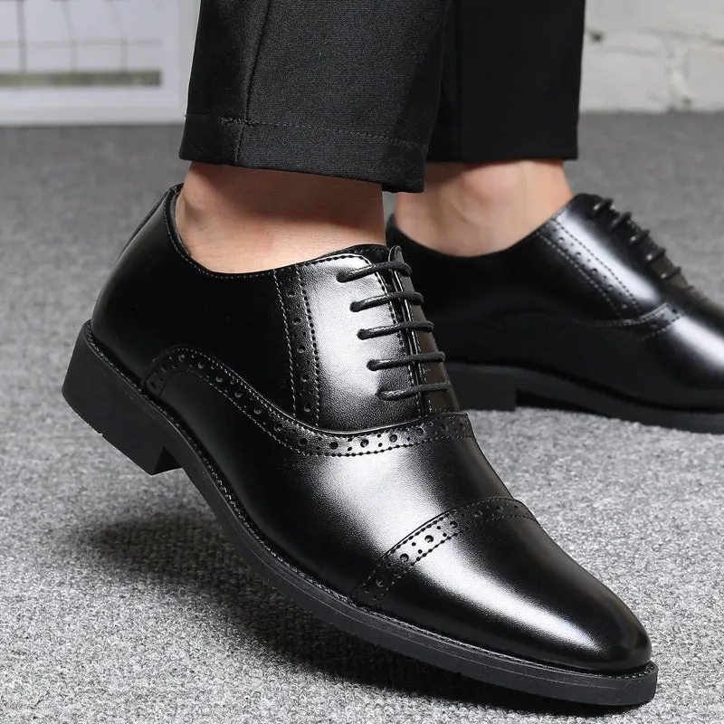 Korean Style British Casual Business Leather Shoes Men