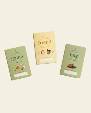 Letterfolk Kids Passport Collection Trio: Kids Bug, Kids Friend, Kids Game