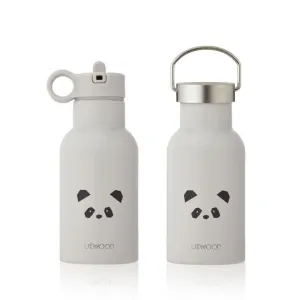 Liewood Anchor Thermal Drinking Bottle With Handy Drinking Spout  - Panda Light Grey