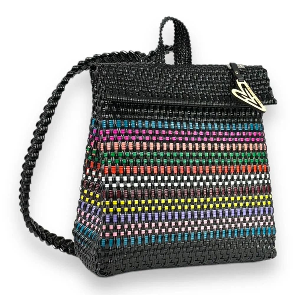 Maria Victoria | Eros BK | Upcycled, Handwoven, Backpack