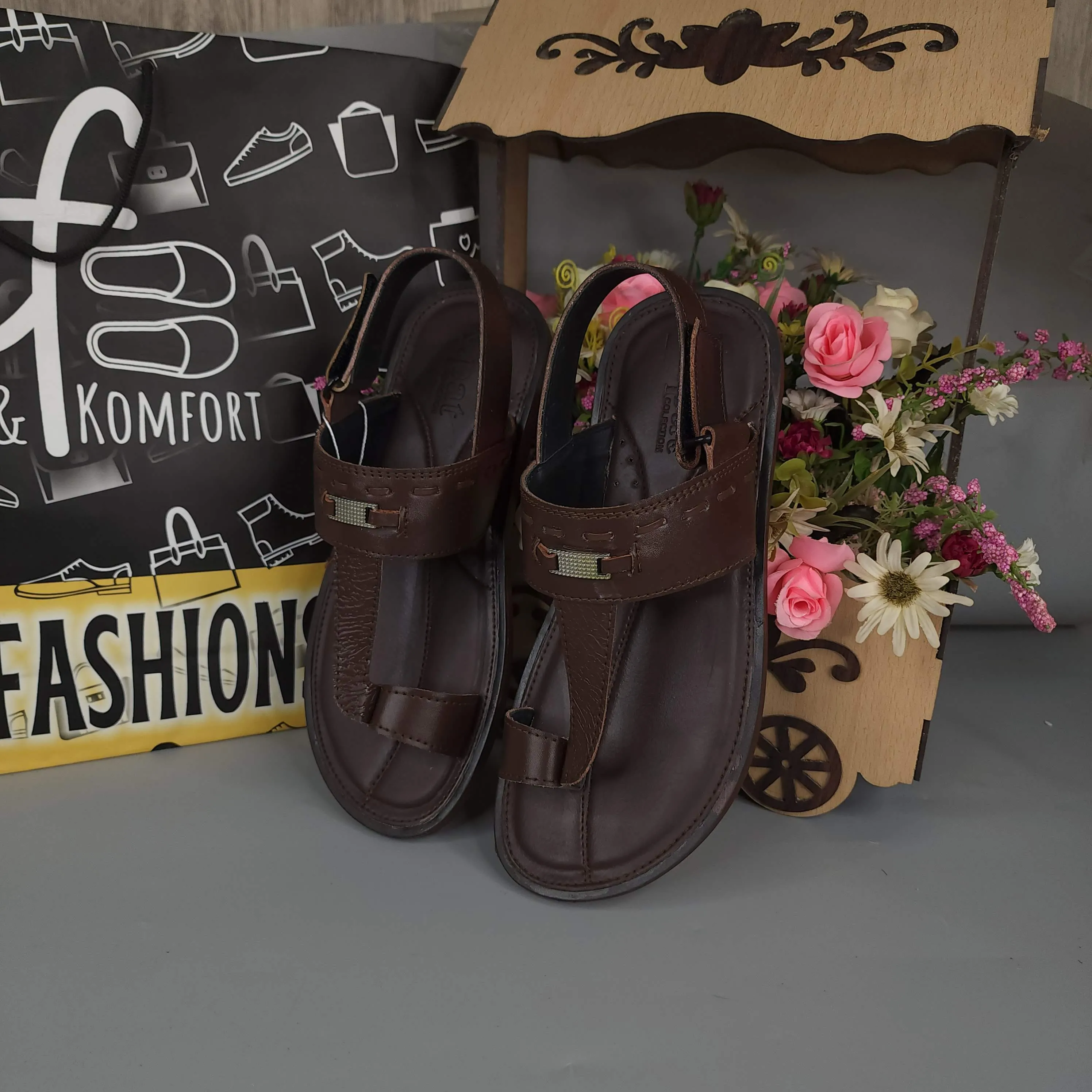 Men Brown Sandals