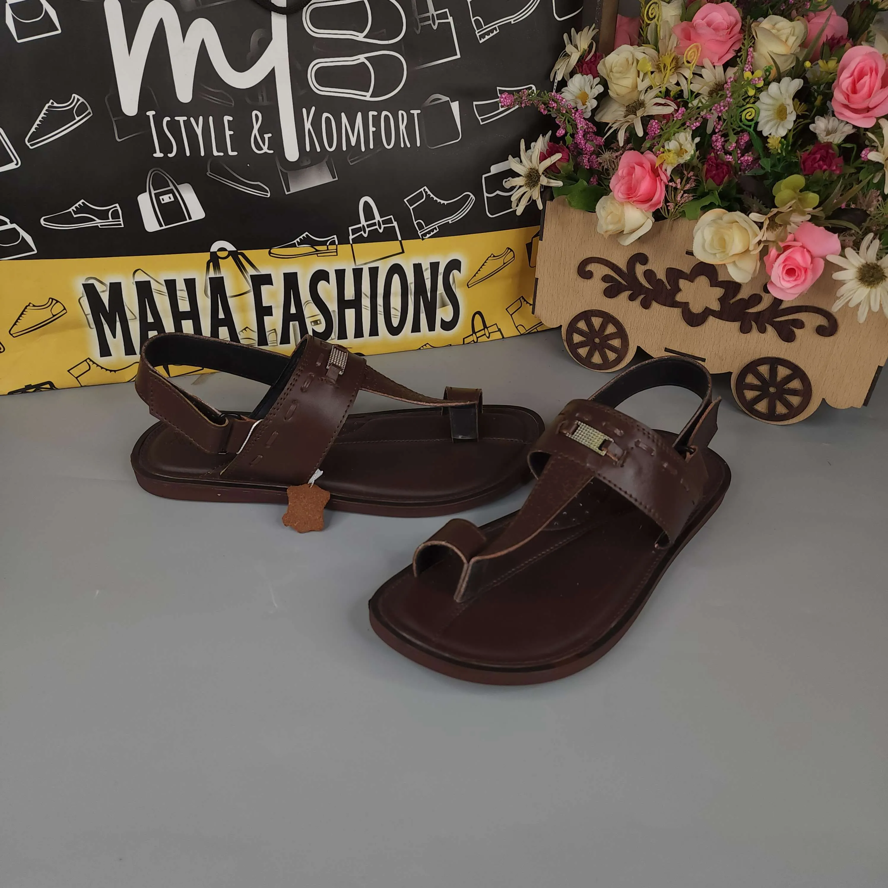 Men Brown Sandals