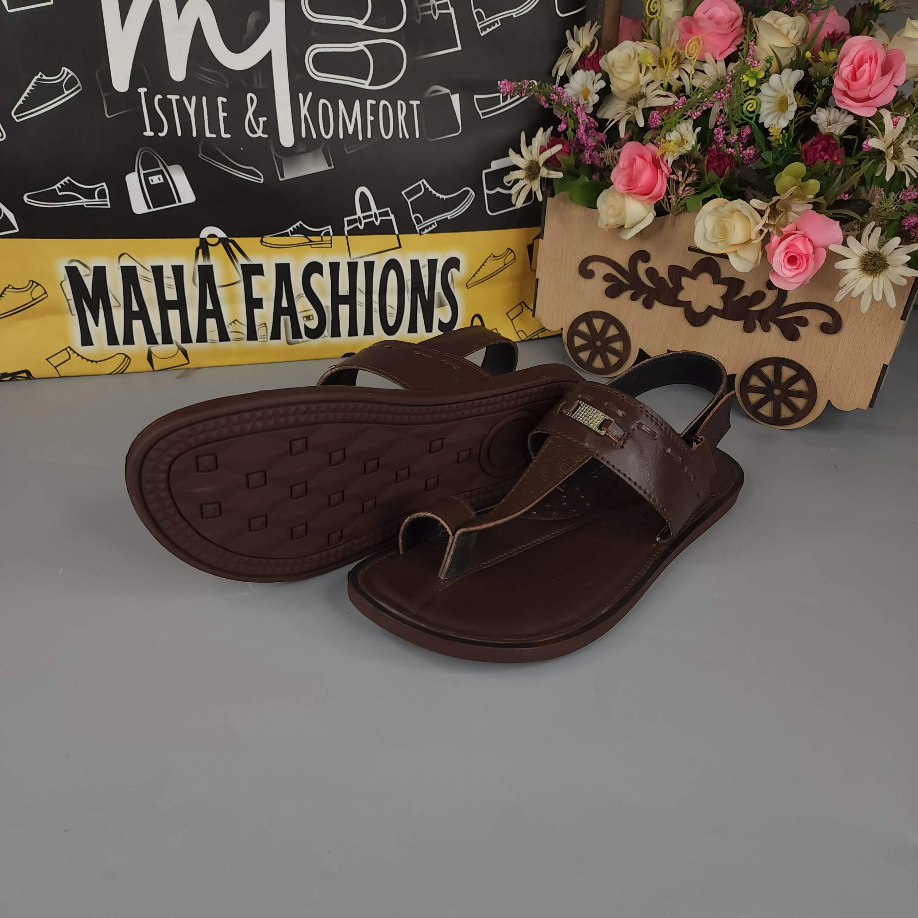 Men Brown Sandals