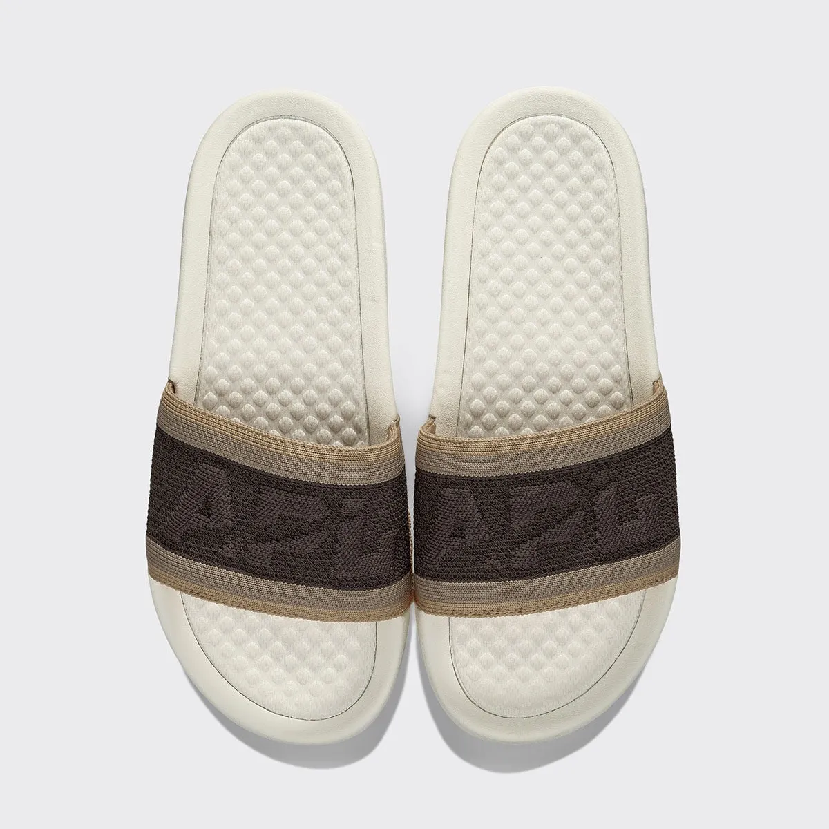 Men's Big Logo TechLoom Slide Chocolate / Almond / Caramel