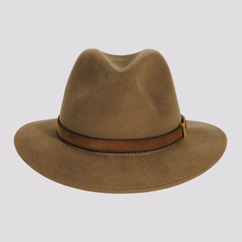 Moab | Mens Crushable Wool Felt Safari Hat with Leather Band