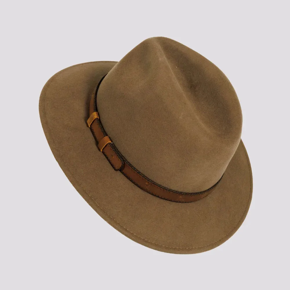 Moab | Mens Crushable Wool Felt Safari Hat with Leather Band