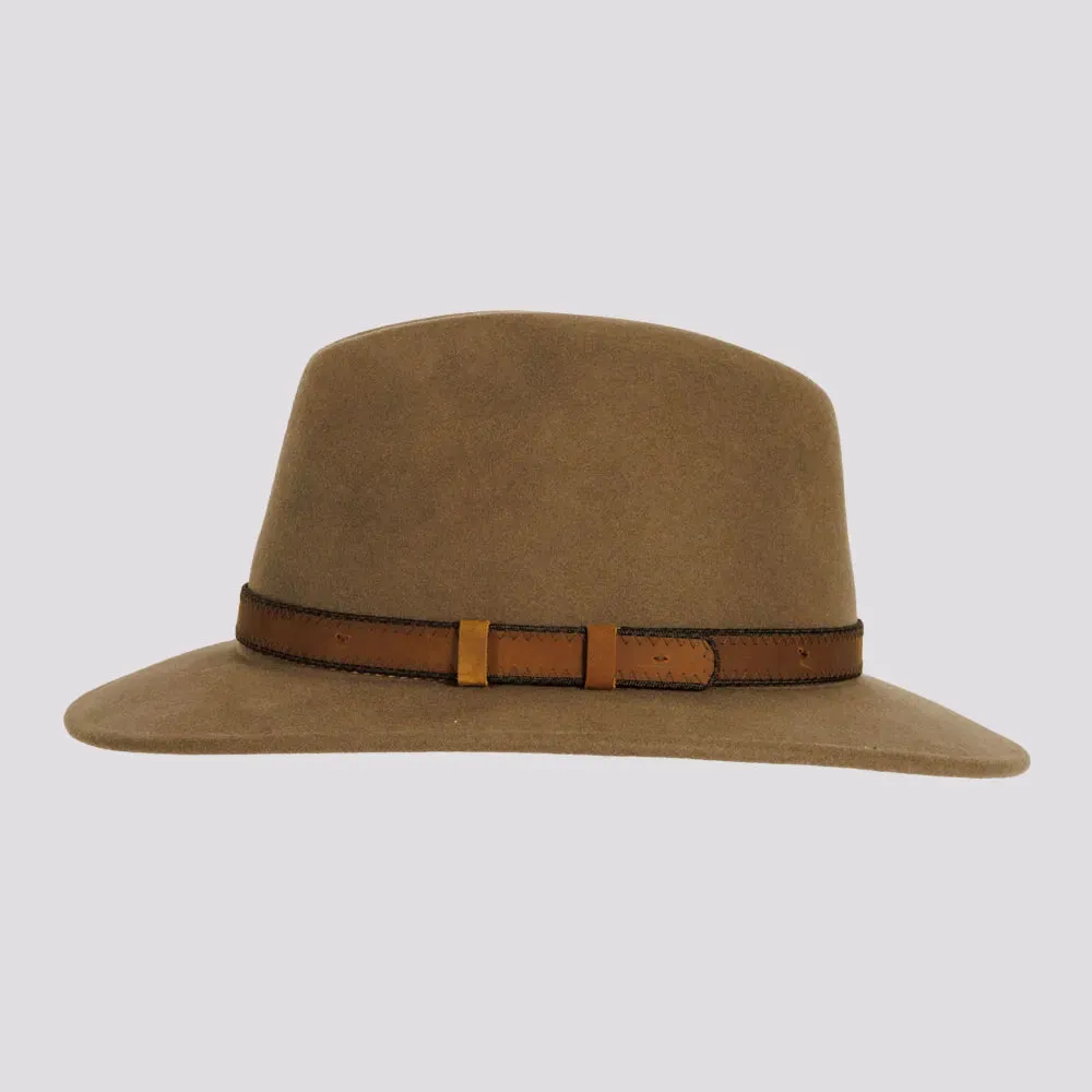 Moab | Mens Crushable Wool Felt Safari Hat with Leather Band