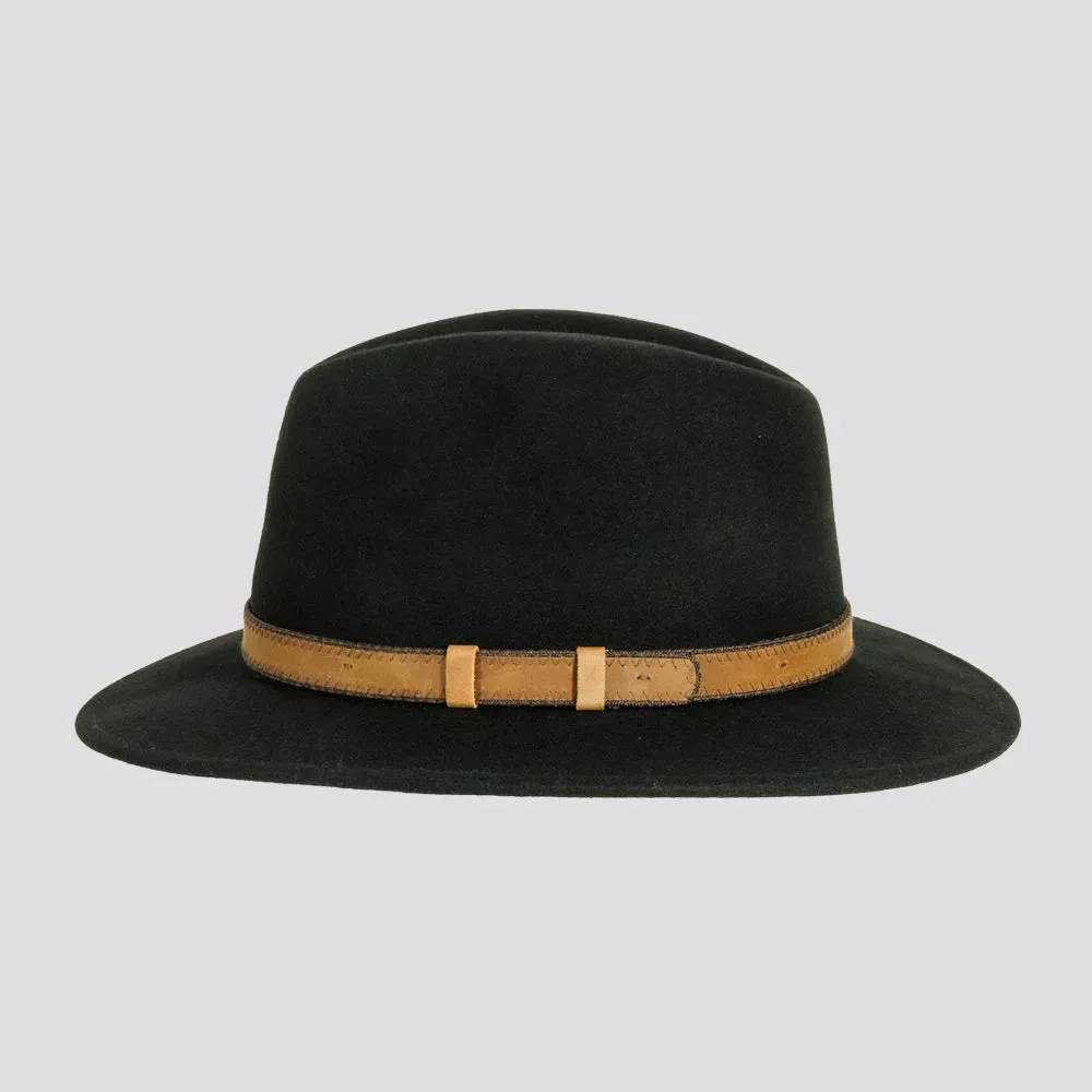 Moab | Mens Crushable Wool Felt Safari Hat with Leather Band