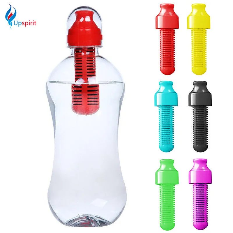 New Outdoor Activated Carbon Filter Water Bottle 500ml Drinkware Sports Shaker Bottles Bike Bicycle Bottle Drink Cup Travel Mug